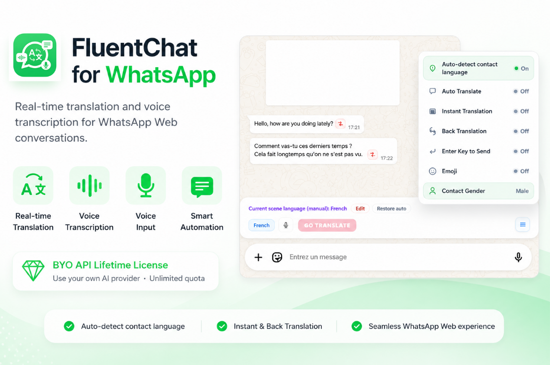 FluentChat extension