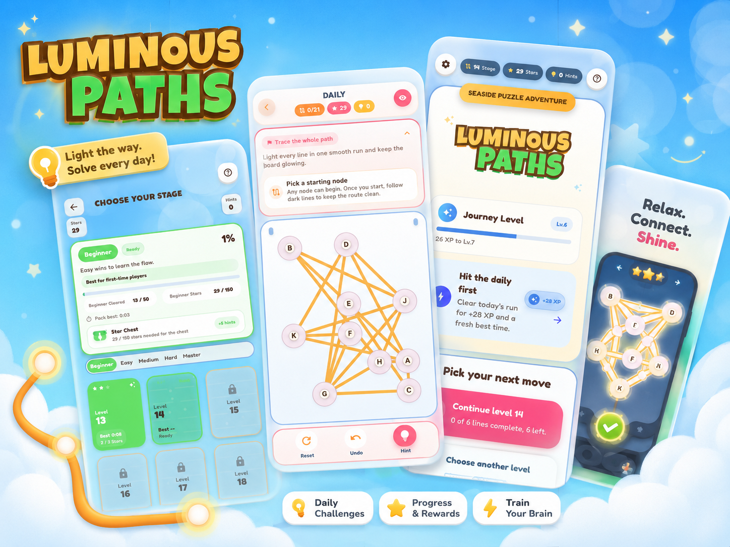 Luminous Paths game
